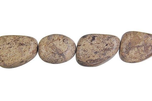 Picasso Jasper Tooth Nugget Beads