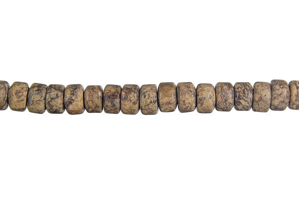 Picasso Jasper Puffy Disc Beads