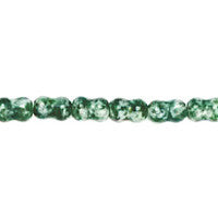 Green Spot Agate Peanut Beads