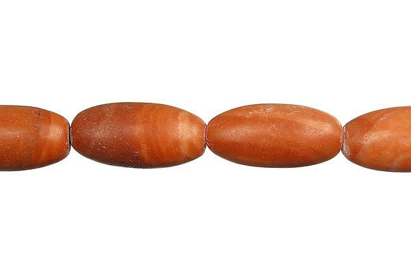 Red Zebra Jasper Rice Beads