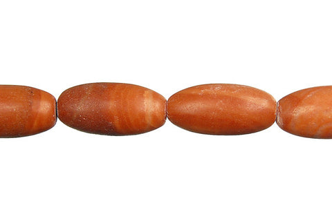 Red Zebra Jasper Rice Beads