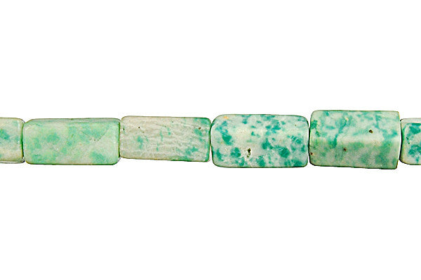 Tree Agate Square Tube Beads