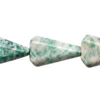 Tree Agate Triangle Beads