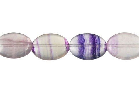 Fluorite Flat Oval Beads