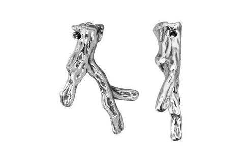 Sterling Silver Coral Branch, 26.0-28.0mm