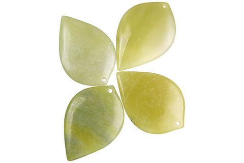 Pendant Olive "Jade" (Light) Heart Leaf