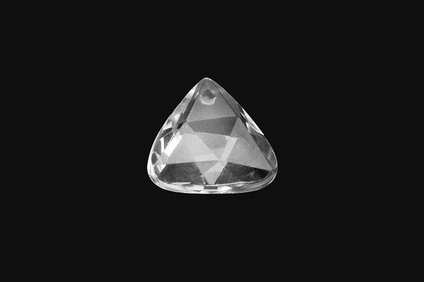 Pendant Rock Crystal (A) Faceted Triangle