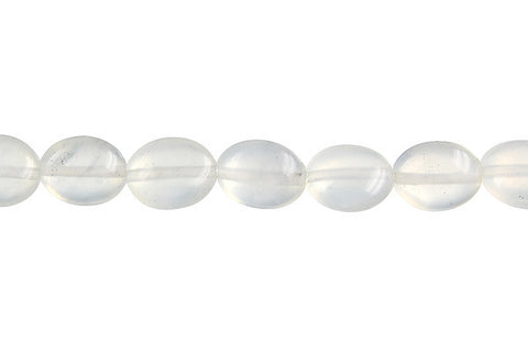 New Jade Flat Oval (Light) Beads
