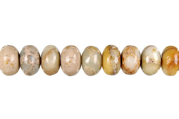 Aqua Terra Jasper Rondelle Beads