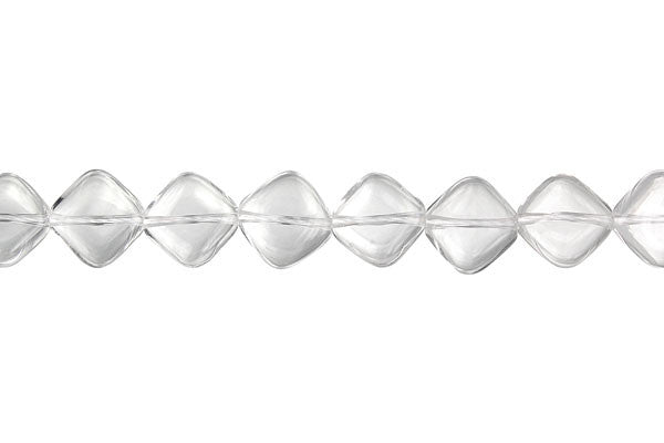 Rock Crystal Diamond Square (A) Beads