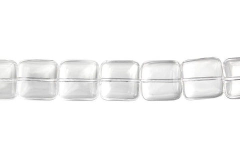 Rock Crystal Flat Square (A) Beads