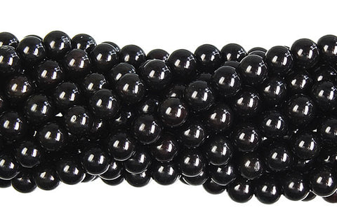 Coral (Black) Round Beads
