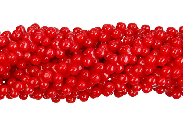 Coral (Red) Peanut Beads