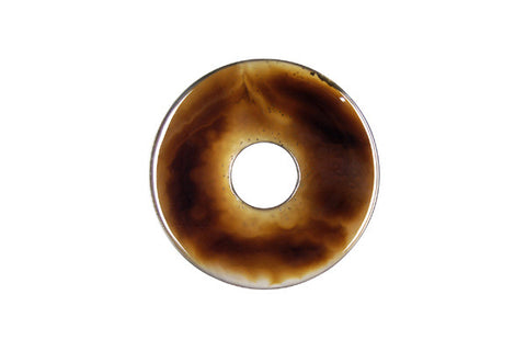 Pendant Black Onyx Donut (Transparent)