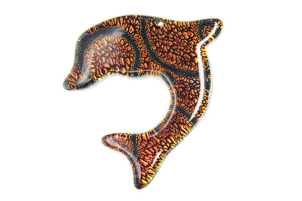Pendant Dichroic Glass Dolphins (VR-12)