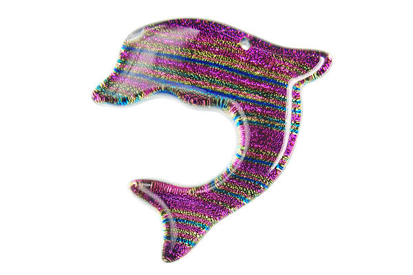 Pendant Dichroic Glass Dolphins (VR-30)