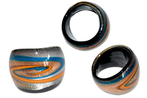 Murano Foil Glass Ring (R1)