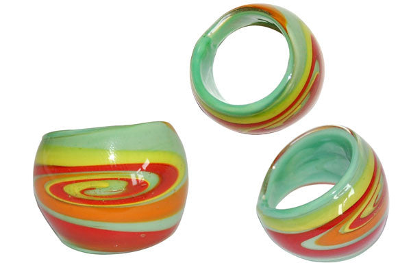 Murano Foil Glass Ring (R12)