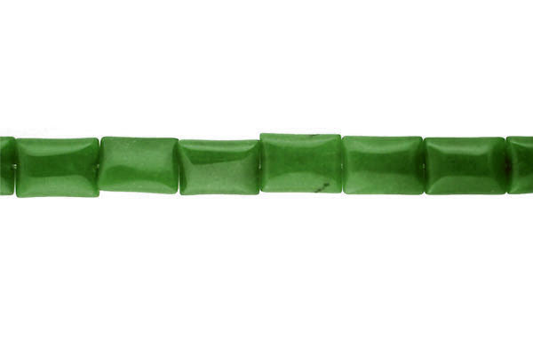 Colored Jade (Green) Flat Rectangle Beads