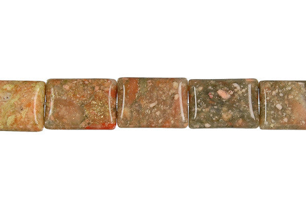 Bundle Deal - Unakite Flat Rectangle, 10x14mm