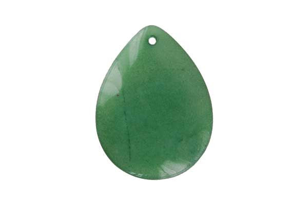 Bundle Deal - Pendant Colored Jade (Green) Flat Briolette, 30x40mm