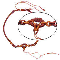 Handmade Silk Necklace, Brown