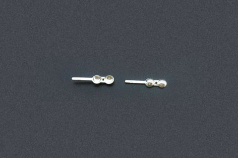 Sterling Silver Simple Bead Tip, 2.5x7.0mm
