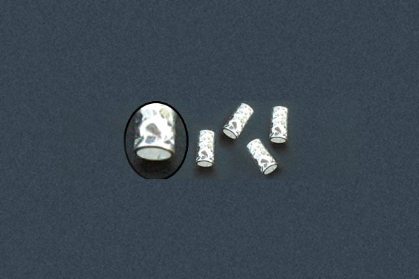 Sterling Silver Diamond Cut Tubing 4.0x9.0mm