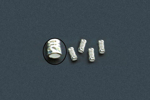 Sterling Silver Screw Cut Tubing, 4.0x9.0mm