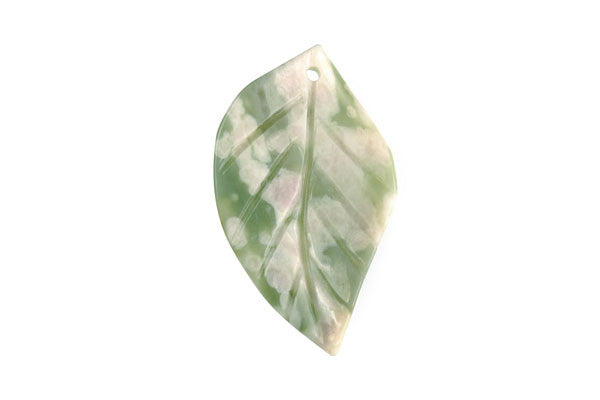 Bundle Deal - Pendant Peace Stone Twisted Leaf, 25x45mm