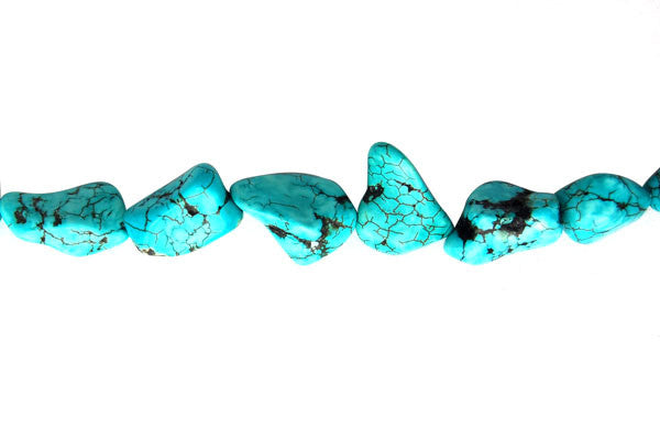 Howlite (Turquoise) Nugget Beads