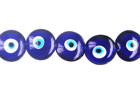 Art Foil Glass Button Eye (Blue)