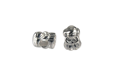 Metal Alloy Beads Girl (Silver) 10x13mm