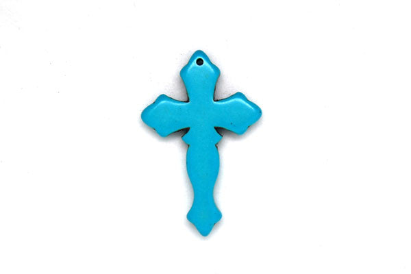 Howlite (Turquoise) Cross Style 2