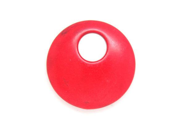 Howlite (Red) Donut Top Hole