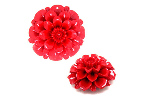 Pendant Synthetic Coral (Red) Flower 01