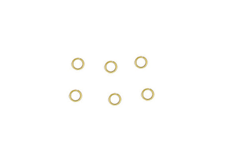 Gold-Plated 22-Gauge Open Jump Ring, 4mm