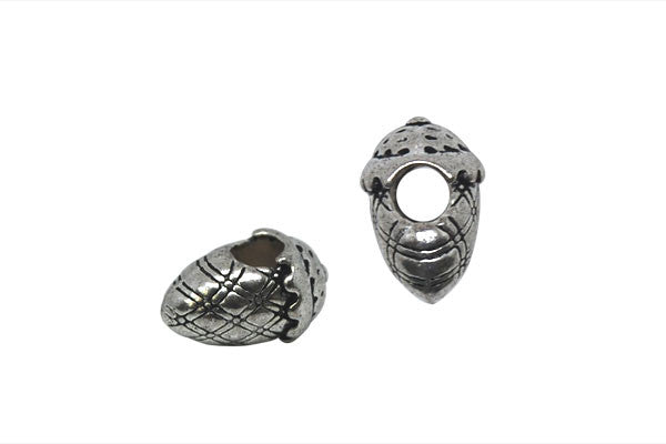 Metal Alloy Beads Acorn (Antique Silver), 10x15mm