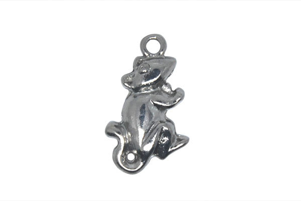 Platinum-Plated Charm Mouse, 15x25mm