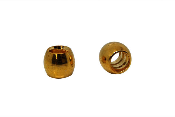 Metal Alloy Stopper Beads (Gold-Plated), 6x7mm
