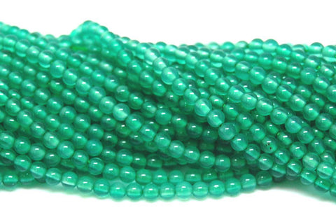 Agate (Green) Round Beads