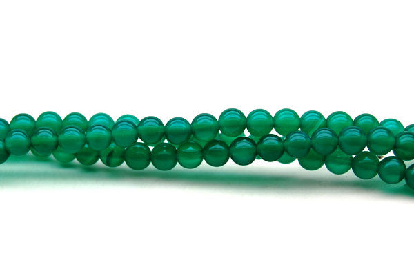 Agate (Green) Round Beads