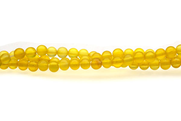 Agate (Citrine) Round Beads