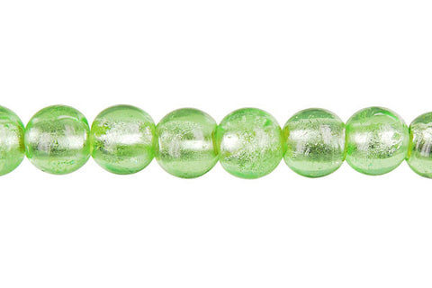 Bundle Deal - Murano Foil Glass Round (Light Mint), 10mm