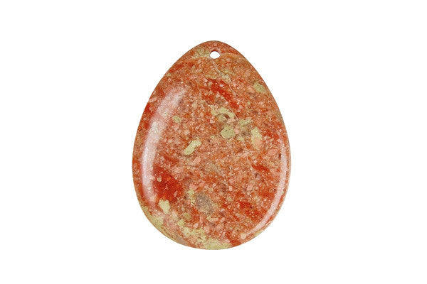 Bundle Deal - Pendant Unakite Flat Briolette, 30x40mm