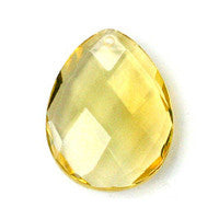 Bundle Deal - Pendant Citrine Quartz Faceted Flat Briolette, 30x40mm