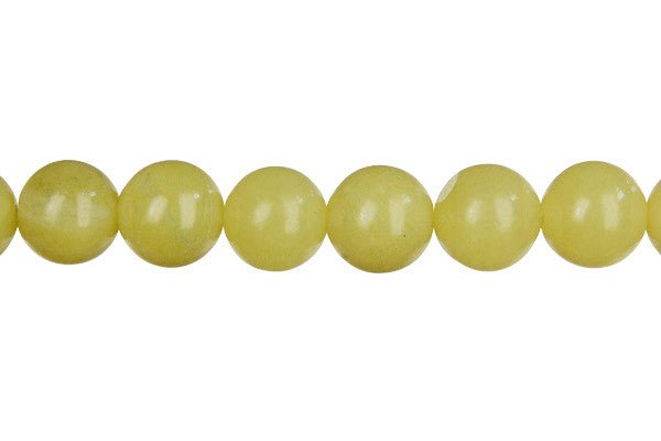 Olive Jade (Light) Round (Light) Beads