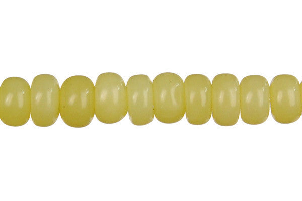 Olive Jade (Light) Rondelle (Light) Beads