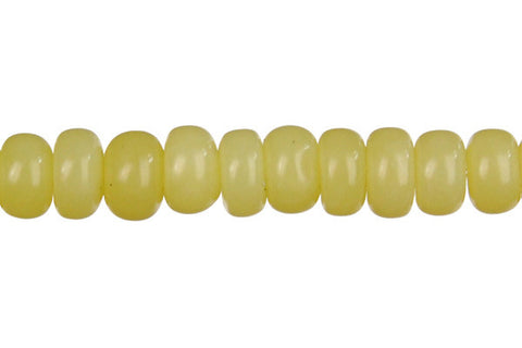 Olive Jade (Light) Rondelle (Light) Beads