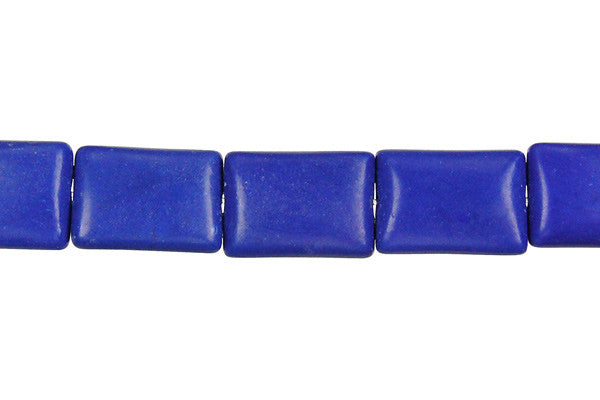 Lapis (Dyed) Flat Rectangle Beads